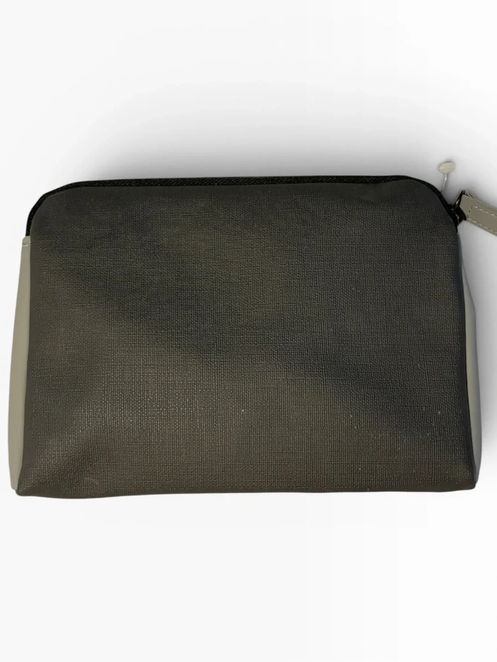 Tumi Zippered Two-Tone Gray and Light Gray Toiletry Pouch. NWT